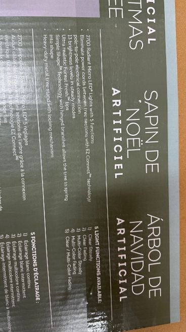 9ft Pre-Lit Aspen EZ Connect Artificial Christmas Tree, 2,700 Color-Changing Radiant Micro LED