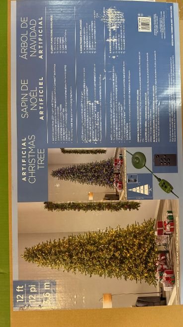 12 ft Pre-Lit Aspen EZ Connect Artificial Christmas Tree, 4430 Color-Changing Radiant Micro LED