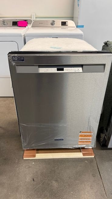 Maytag Front Control Dishwasher with Dual Power Filtration