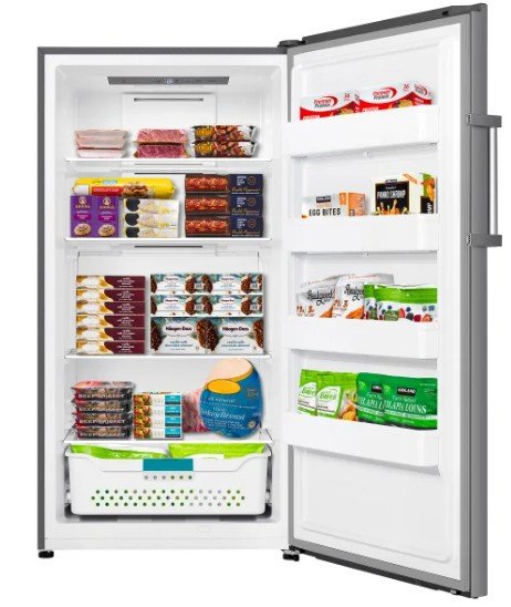 Hisense 17 cu. ft. Garage Ready Frost Free Convertible Upright Freezer with Seal Break Handle