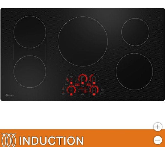 GE Profile 36" INDUCTION Cooktop with Touch Controls, Power Boil, WiFi Connect