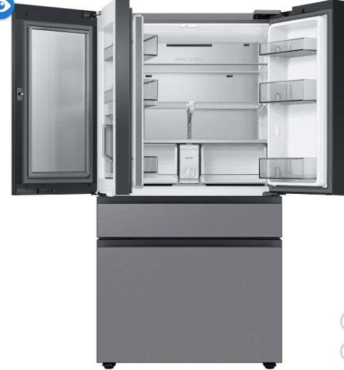 Samsung 29 cu. ft. Bespoke 4-Door French Door Smart Refrigerator with Beverage Center