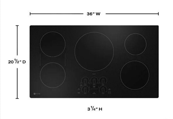 GE Profile 36" INDUCTION Cooktop with Touch Controls, Power Boil, WiFi Connect
