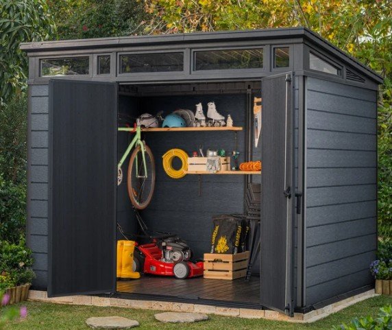 Keter Cortina 9' x 7' Premium Modern Outdoor Storage Shed