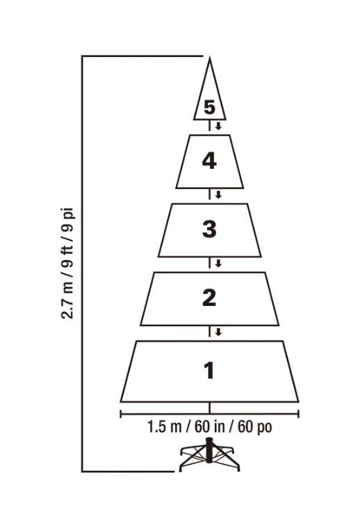 9' Pre-lit Radiant Micro LED with Twinkle Artificial Christmas Tree