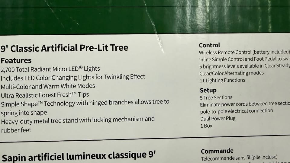 9' Pre-lit Radiant Micro LED with Twinkle Artificial Christmas Tree