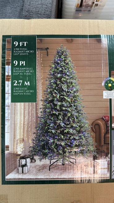 9' Pre-lit Radiant Micro LED with Twinkle Artificial Christmas Tree