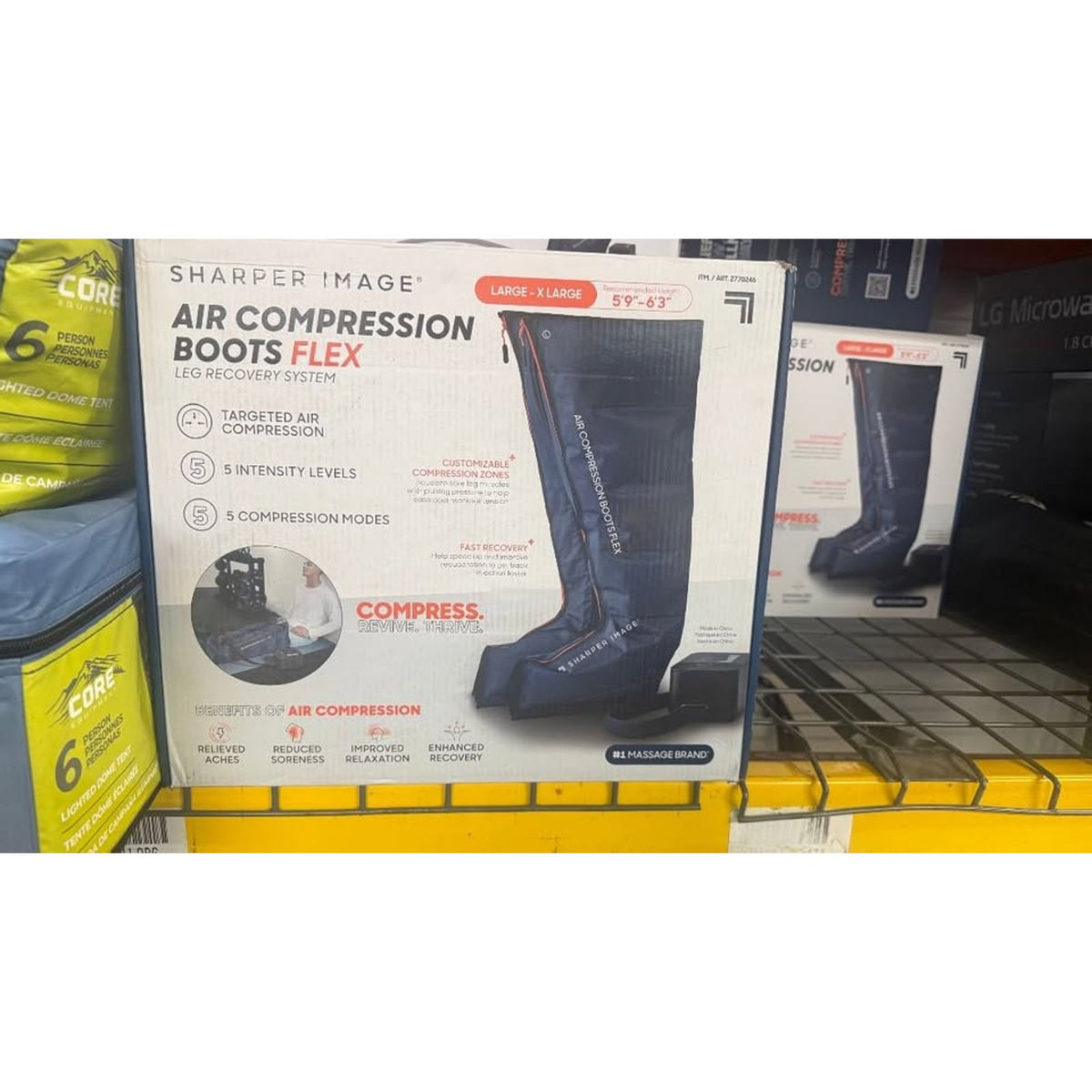 Brand New Sharper Image Air Compression Flex Boots
