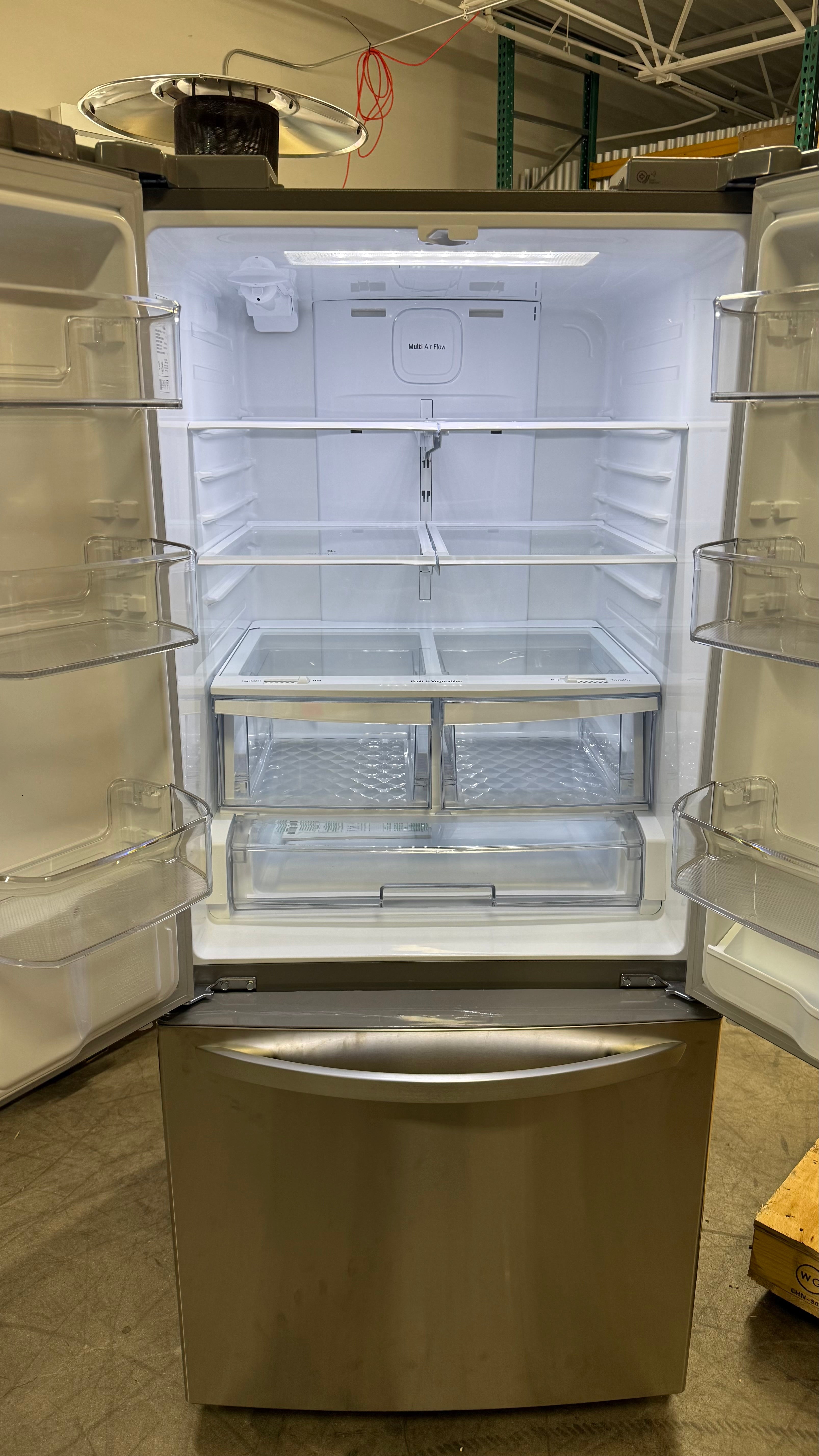 LG 21.8 cu. ft. 3-Door Smart French Door Refrigerator with Ice Maker and Water Dispenser