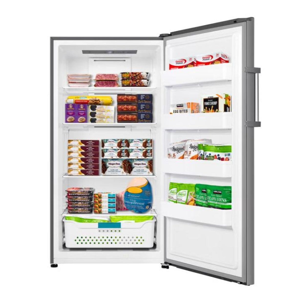 Hisense 17 cu. ft. Garage Ready Frost Free Convertible Upright Freezer with Seal Break Handle