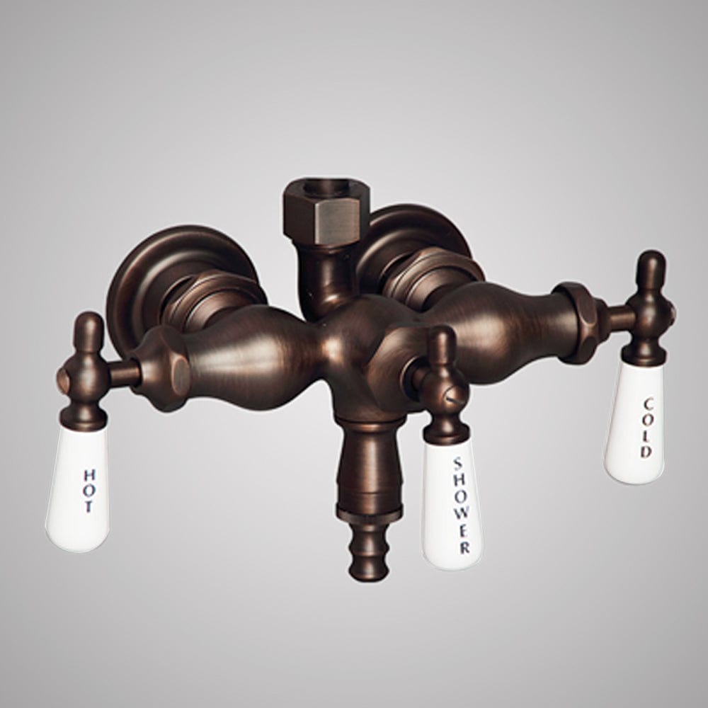 Antique-Style Diverter Tub Wall-Mount Faucet