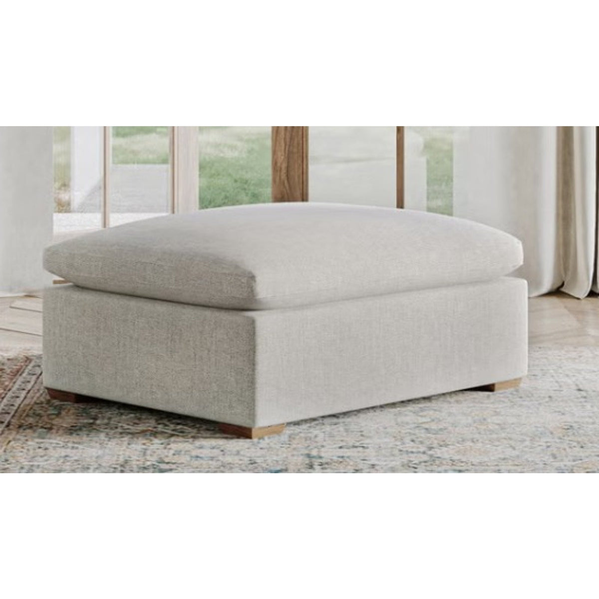 Thomasville Lowell Fabric Ottoman