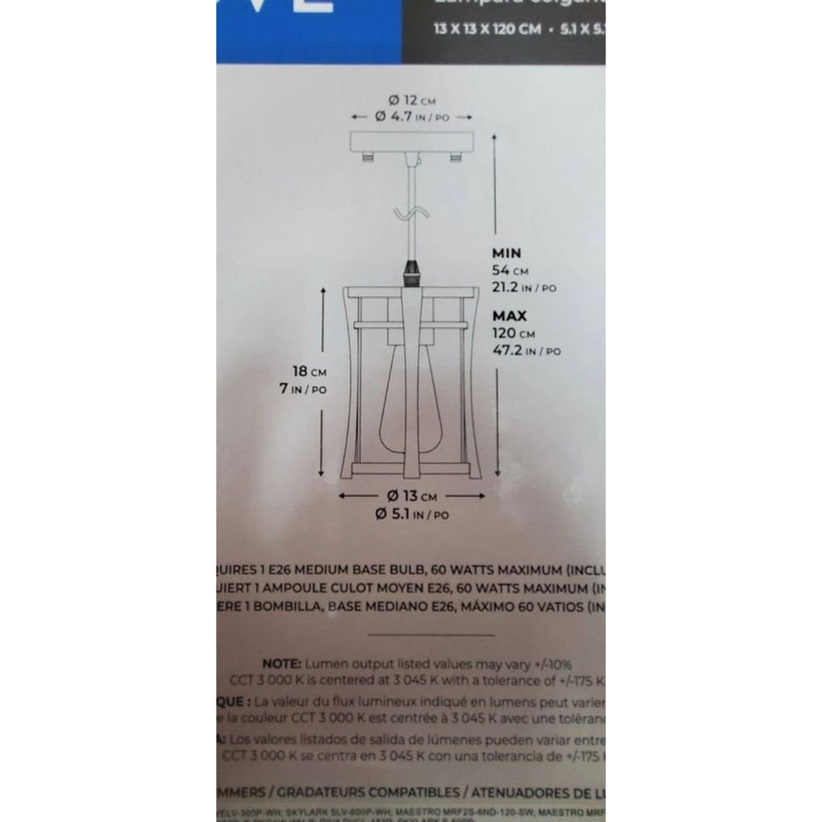 Ove Decors Joakim Single Pendant Light, Black