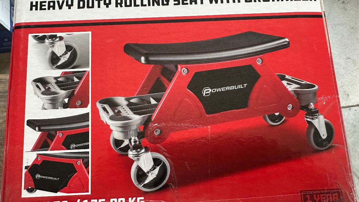 Powerbuilt Heavy Duty Rolling Seat