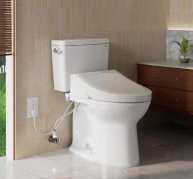 TOTO Drake 2-piece Elongated Toilet with C5 Washlet Bidet Seat