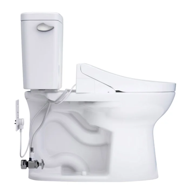 TOTO Drake 2-piece Elongated Toilet with C5 Washlet Bidet Seat
