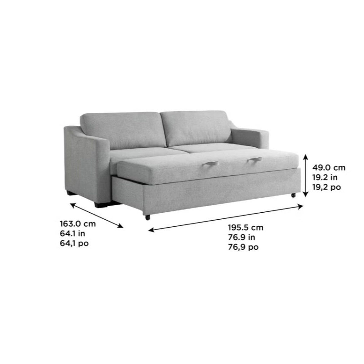 Coddle Aspen Convertible Sleeper Sofa