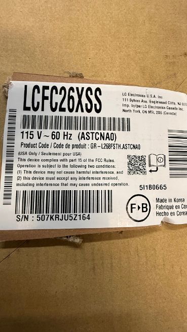 LG 26 cu. ft. Smart Counter-Depth MAX French Door Refrigerator