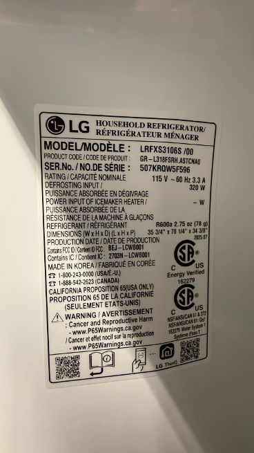 LG 31 cu. ft. Standard Depth MAX French Door Refrigerator with Dual Ice Maker