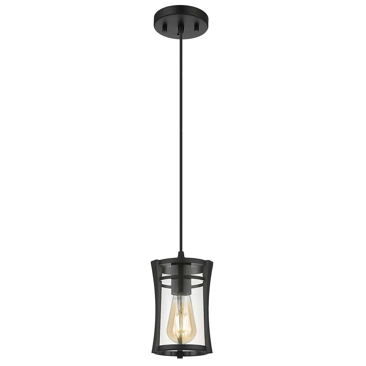 Ove Decors Joakim Single Pendant Light, Black