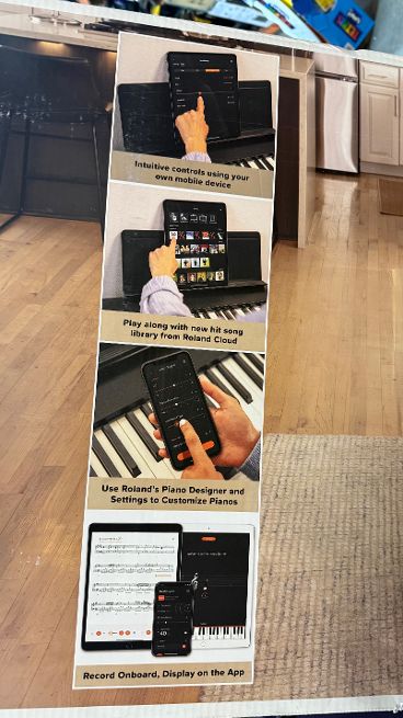 Roland FRP-NUVOLA-EX Digital Piano with Bench and Headphones