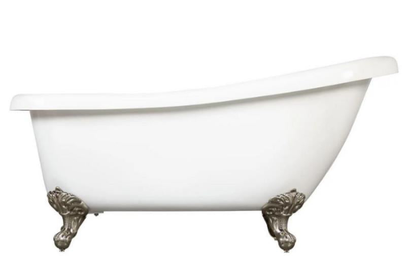 Signature Hardware 67 x 29 in. Freestanding Bathtub with End Drain in White