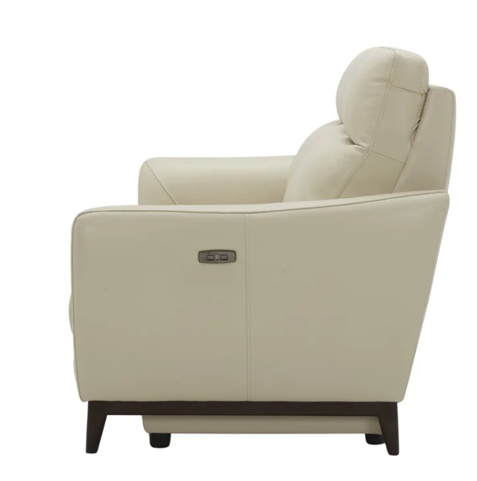 Crosslin Leather Power Reclining Sofa with Power Headrests