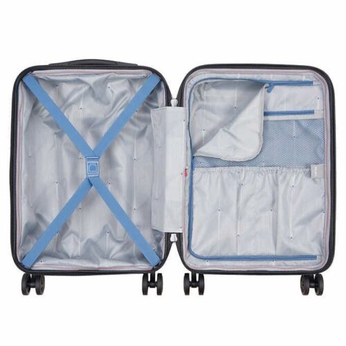 Delsey Paris 2-Piece Hardside Spinner Luggage Set Gray Open Box