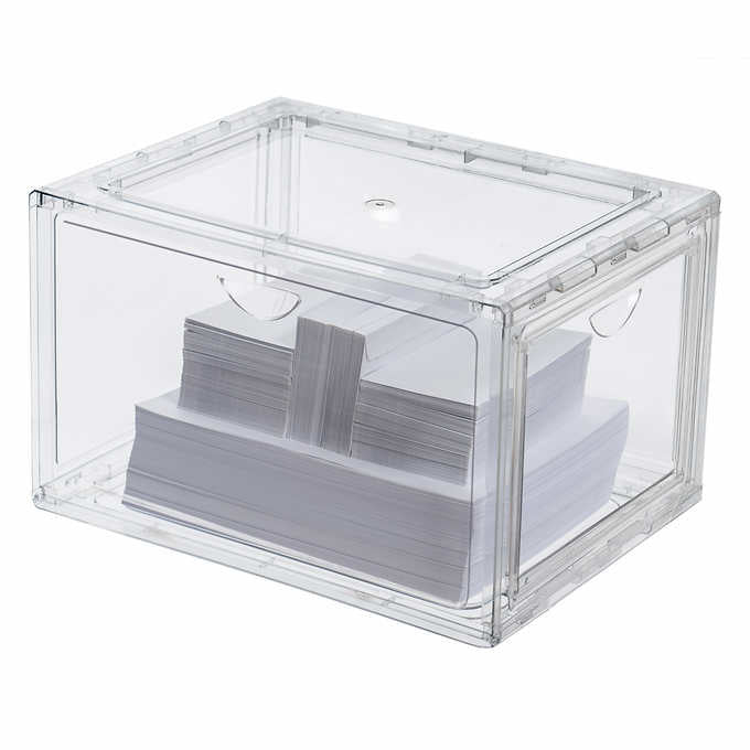 Stackable Shoebox & Organizer, 4-pack